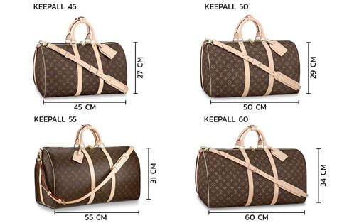 louis vuitton keepall dimensions